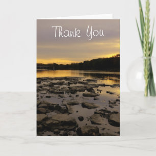 River Sunrise Thank You Card