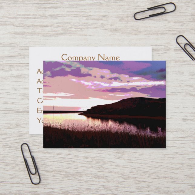 RIVER SUNSET BUSINESS CARD (Front/Back In Situ)