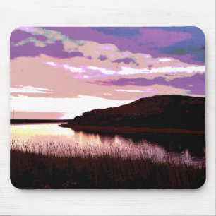 RIVER SUNSET MOUSE PAD