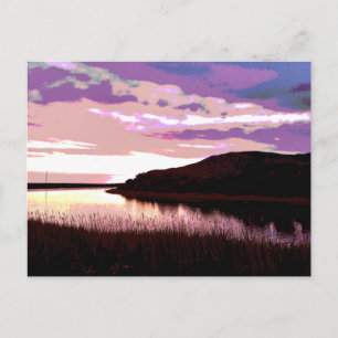 RIVER SUNSET POSTCARD