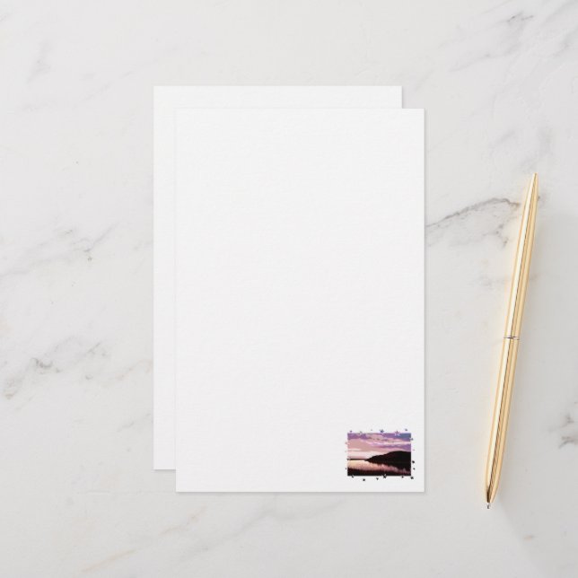 RIVER SUNSET STATIONERY (Front/Back In Situ)