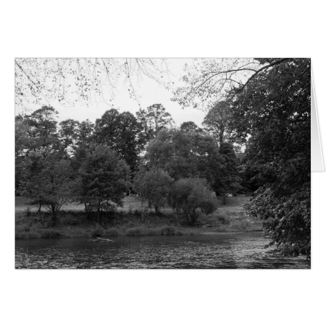 River Taff at Bute Park, Cardiff - BW (Front Horizontal)