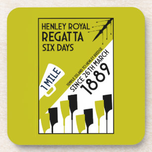 River Thames Regatta - Vintage Retro Style Rowing Coaster