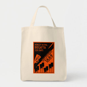 River Thames Regatta - Vintage Retro Style Rowing  Tote Bag