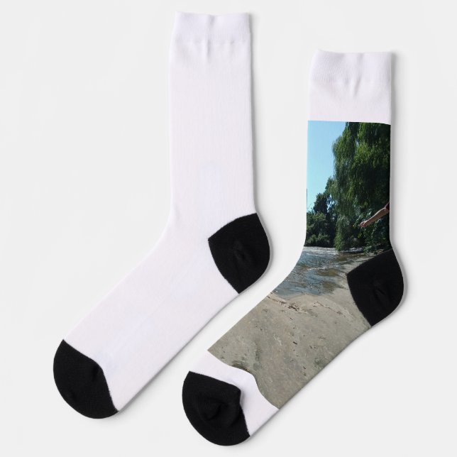 River Themed Socks for Nature Lovers  (Left)