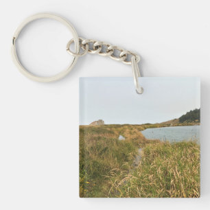 River Trail at Cape Blanco, Oregon Coast Keychain