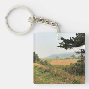 River Trail at Cape Blanco, Oregon Coast Keychain