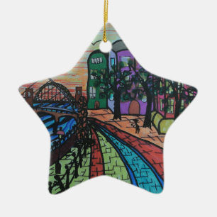 River Tyne Newcastle Quayside Ceramic Ornament