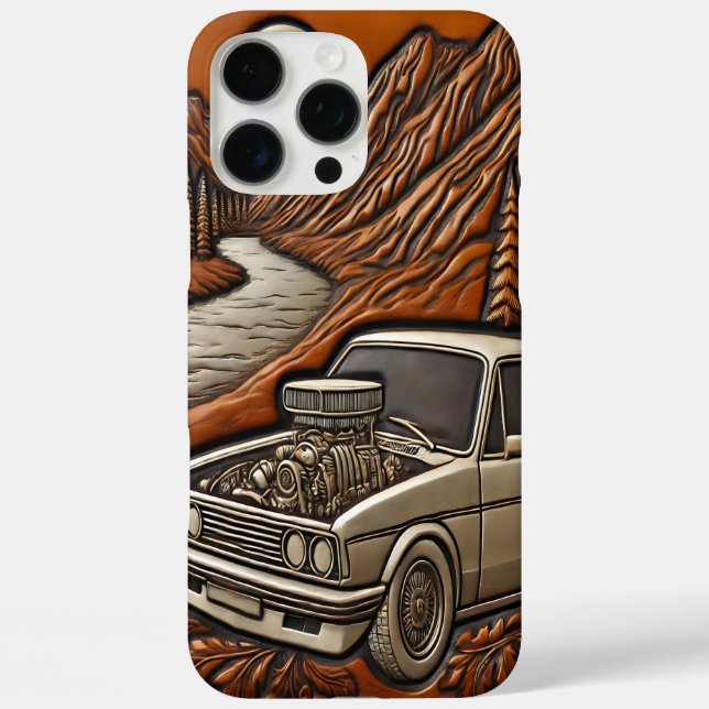 River Valley Adventure with Muscle Car Case-Mate iPhone Case (Back)
