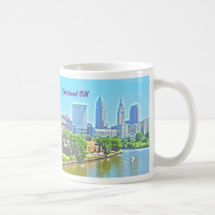 River View Cleveland Ohio (Paint Effect) Mug