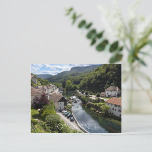 River view Lods, Doubs, France Postcard