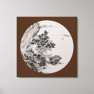 River View - Vintage Canvas Print