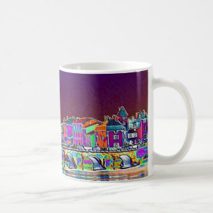 River village scene near Lyon France Coffee Mug