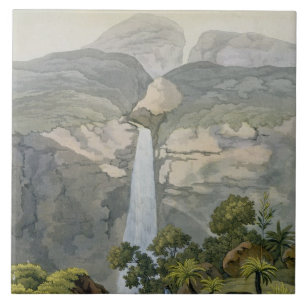 River Vinagre Waterfall, near the Puraci Volcano, Tile