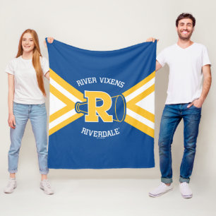 River Vixens Cheer Uniform Fleece Blanket