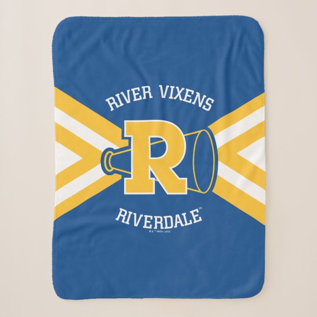 River Vixens Cheer Uniform Sherpa Blanket (Front)