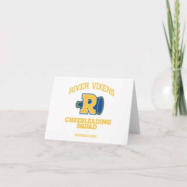 River Vixens Cheerleading Squad Note Card (Front)