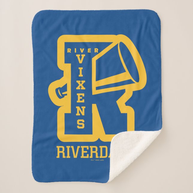 River Vixens Letterman Sherpa Blanket (Front)