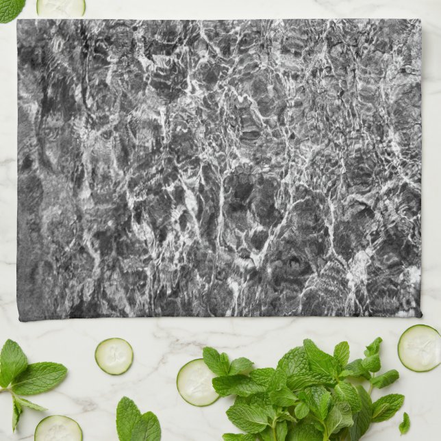 River Water Ripples Kitchen Towel (Folded)