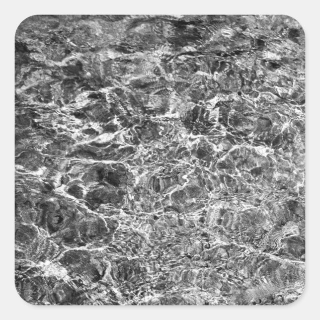 River Water Ripples Square Sticker (Front)