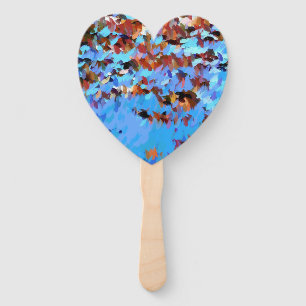 RIVER WATER TREE   HAND FAN