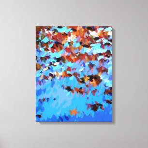 RIVER WATER TREE REFLECTIONS CANVAS PRINT