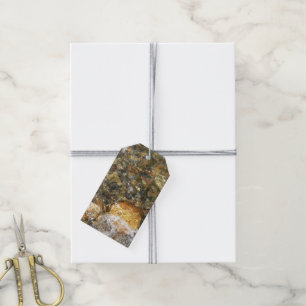River-Worn Pebbles Brown and Grey Natural Abstract Gift Tags