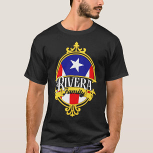 Rivera Family Puerto Rico Flag T-Shirt