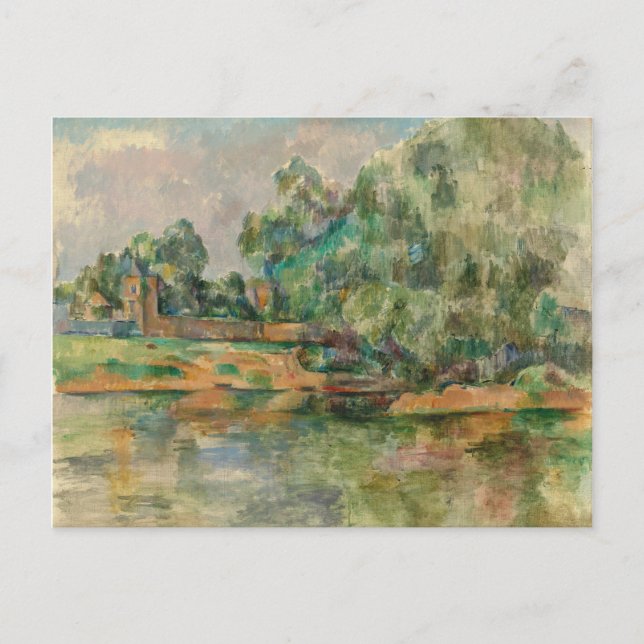 Riverbank by Paul Cezanne Postcard (Front)