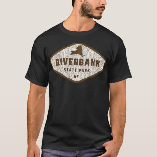 Riverbank State Park New York Tree Log Texture Woo T-Shirt