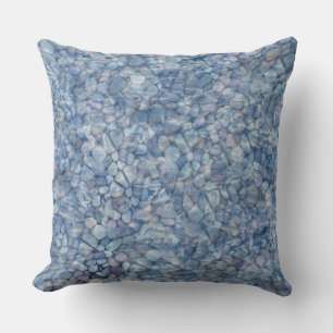 Riverbed design throw pillow