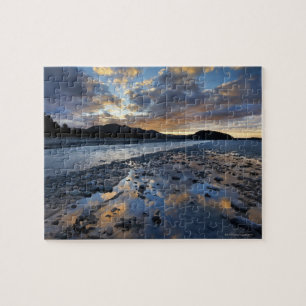 Riverbed of Franz Josef Glacier running into Jigsaw Puzzle