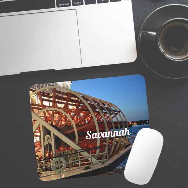 Riverboat Paddle Wheel Savannah Georgia Mouse Pad (Creator Uploaded)