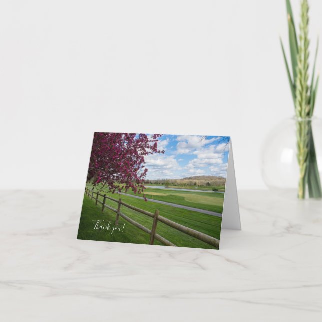 Rivercut In Spring Thank You Card (Front)