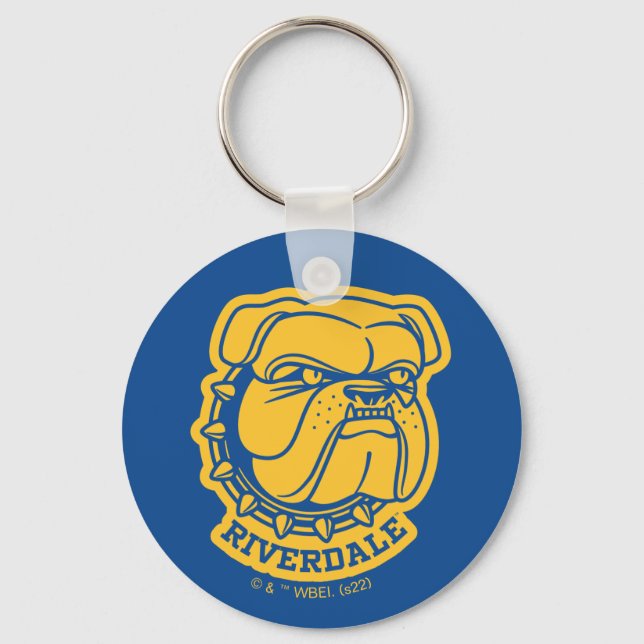 Riverdale Bulldog Head Keychain (Front)