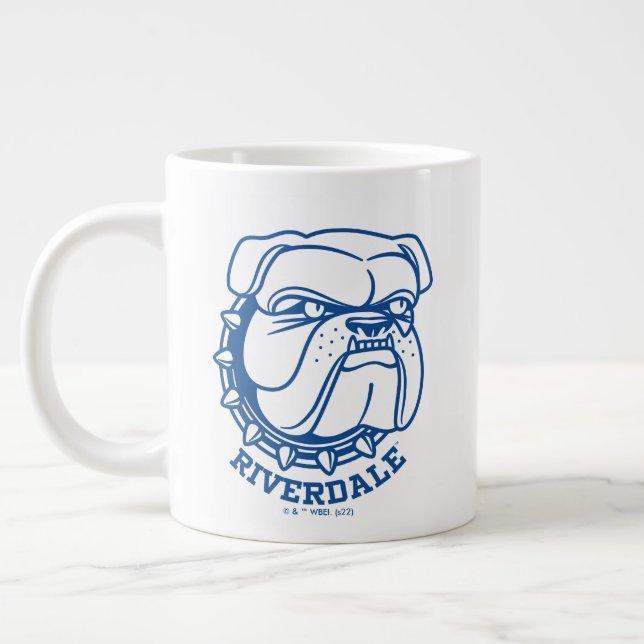 Riverdale Bulldog Head Large Coffee Mug (Left)