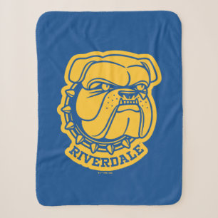 Riverdale Bulldog Head Sherpa Blanket