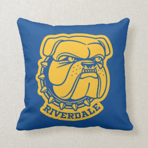 Riverdale Bulldog Head Throw Pillow