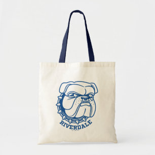 Riverdale Bulldog Head Tote Bag