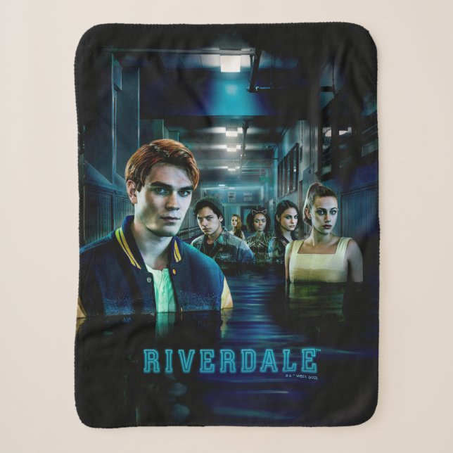 Riverdale Flooded Hallway Poster Sherpa Blanket (Front)