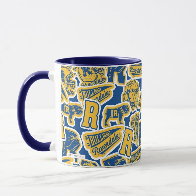 Riverdale Football and Cheer Pattern Mug (Left)