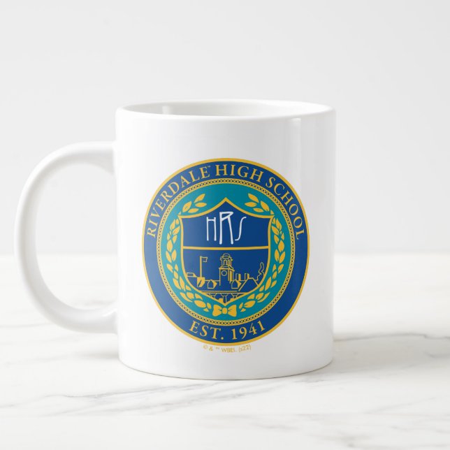 Riverdale High School Seal Large Coffee Mug (Left)
