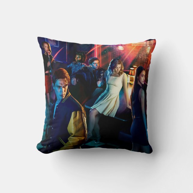 Riverdale Inside Pop's Diner Poster Throw Pillow (Front)