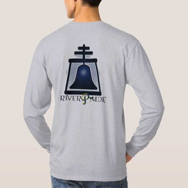 RiverPride - Riverside, CA - Back & Front Design T-Shirt (Back)