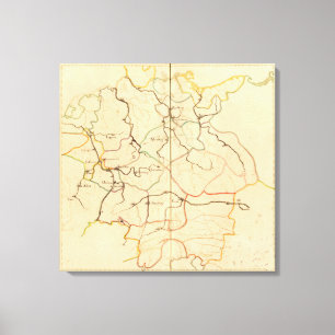 Rivers and Valleys of Germany Canvas Print