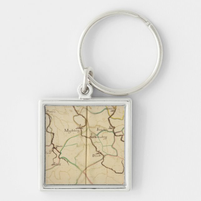 Rivers and Valleys of Germany Keychain (Front)