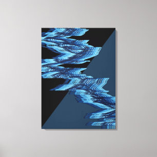 Rivers Flow Pattern  Canvas Print