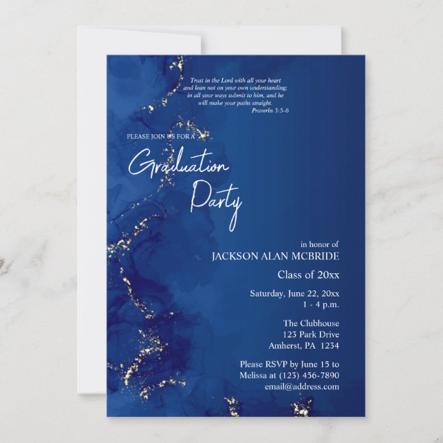 Rivers of Living Water 2025 Graduation Orthodox Invitation (Front)