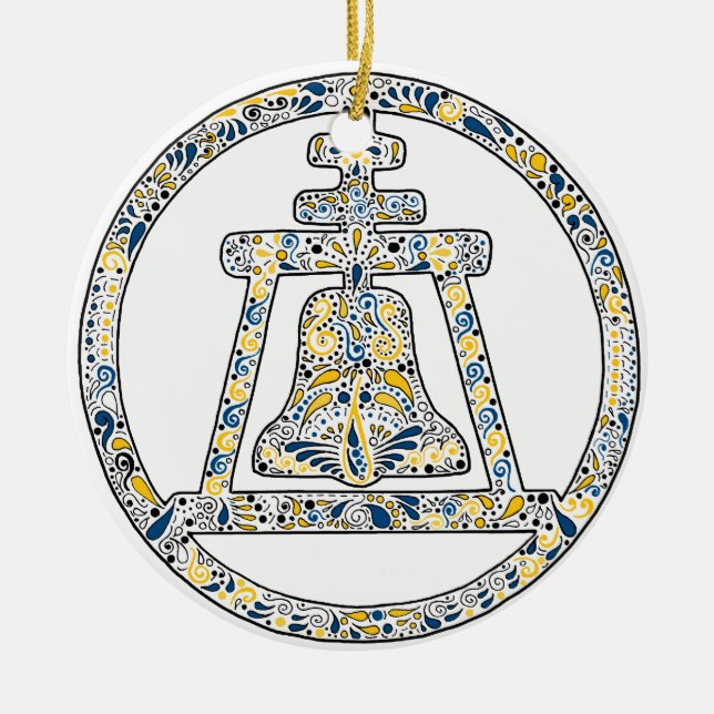 Riverside, California - A Tribute Ceramic Ornament (Front)