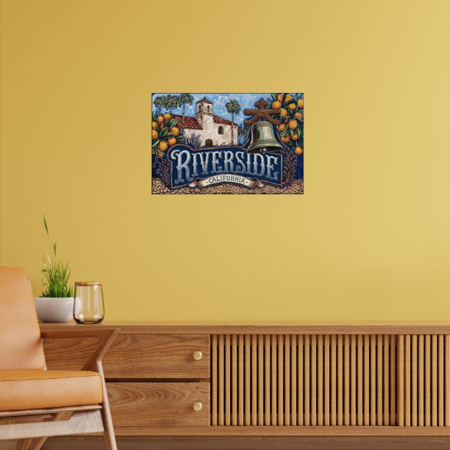 Riverside California  Poster (Living Room 2)